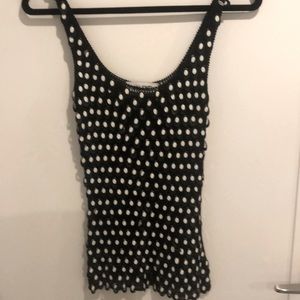 Crochet knit sequence tank top